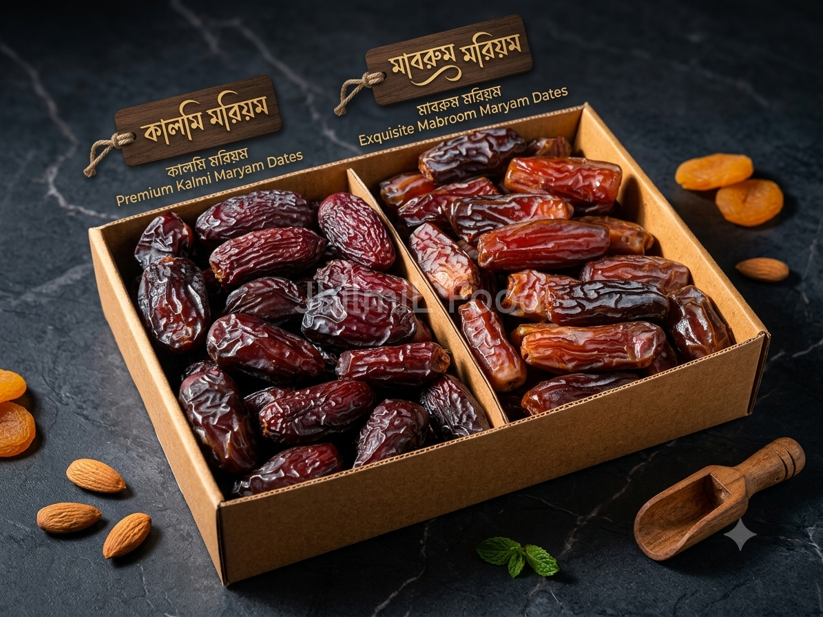 কালমি মরিয়ম এবং মাবরুম মরিয়ম খেজুর কম্বো 1kg